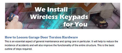 How to Loosen Torsion Hardware - Garage Door Repair Rowland Heights